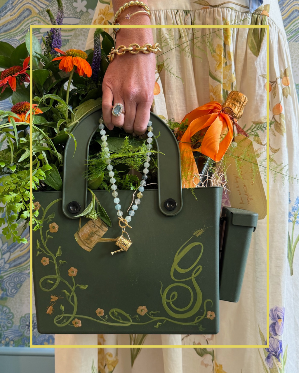 Muffie Watering Can Charm by Goldbug Collection